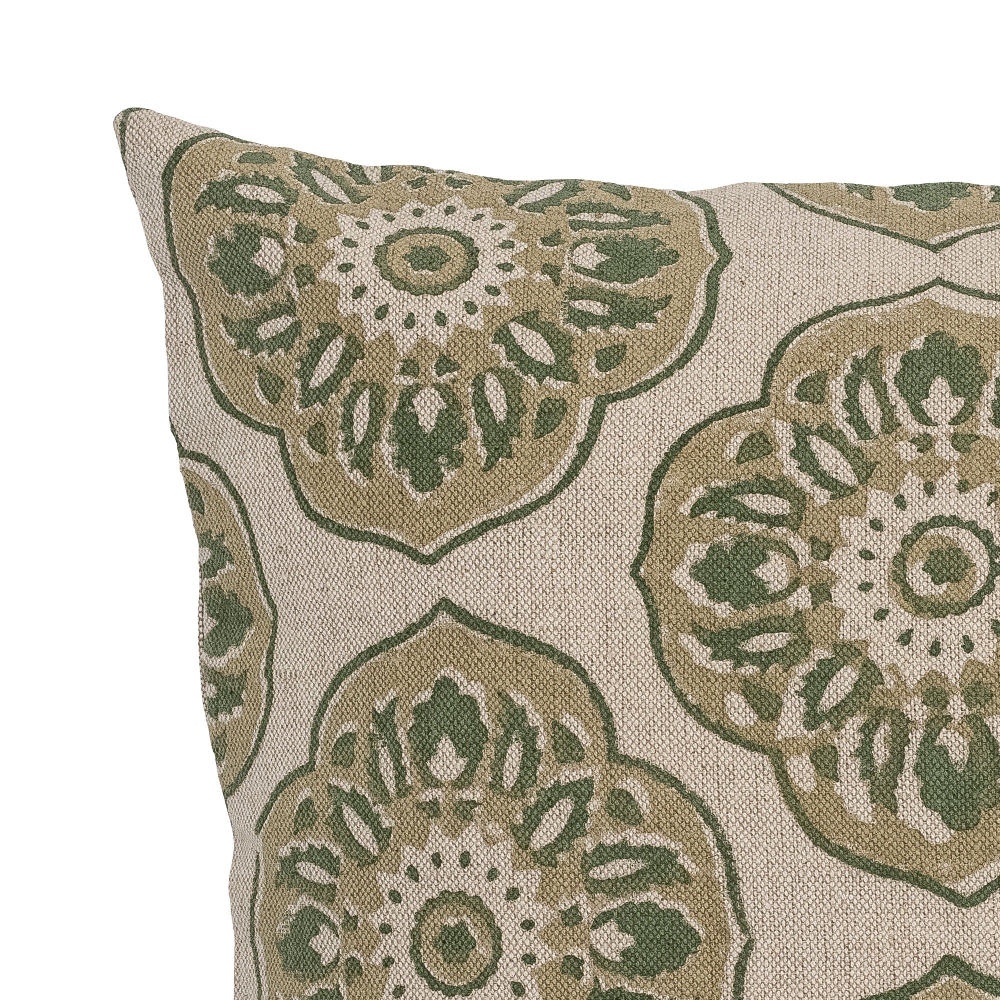 Creative Collection Coussin Nicolina, Vert, Lin