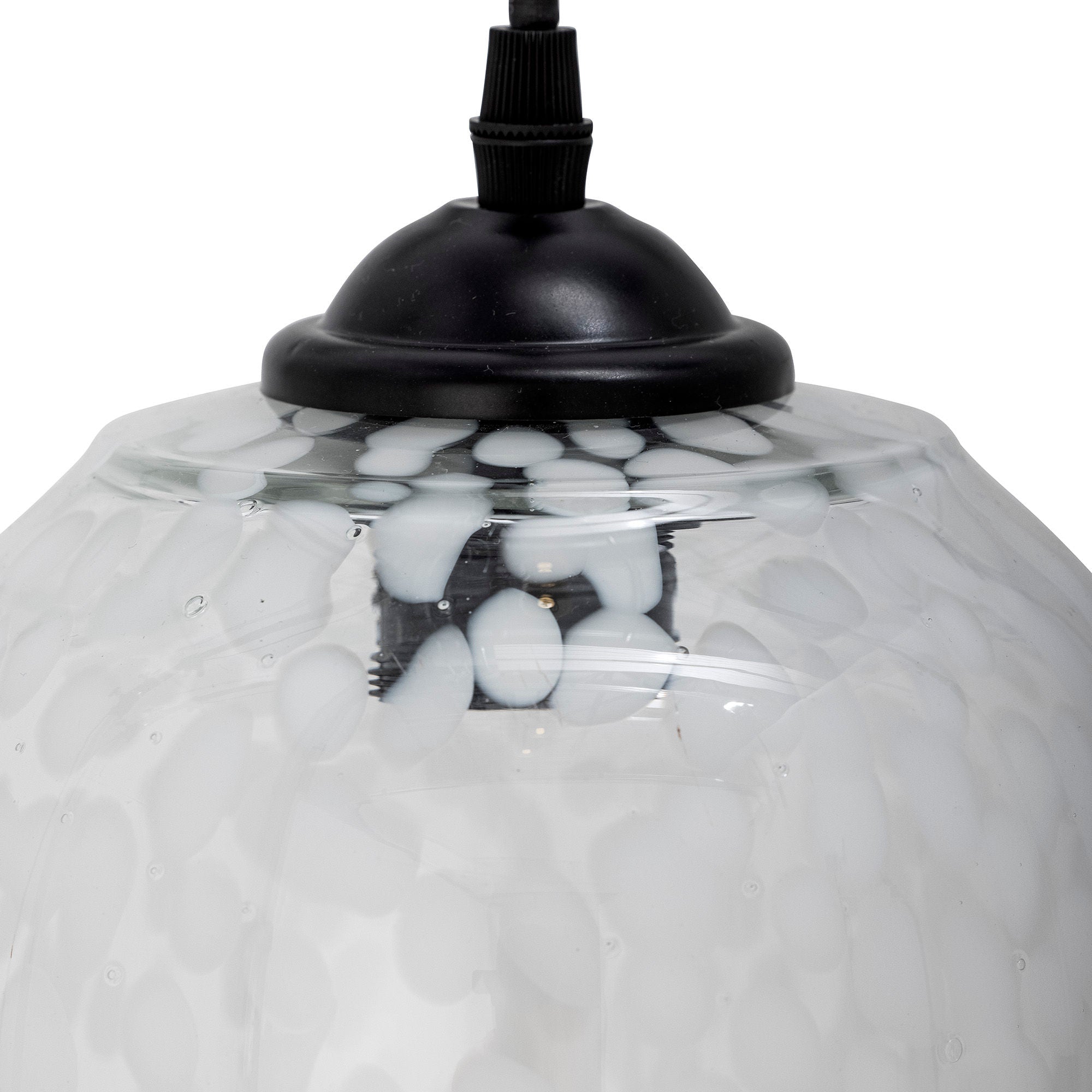 Bloomingville Gisele Lampe suspendue, Blanc, Verre