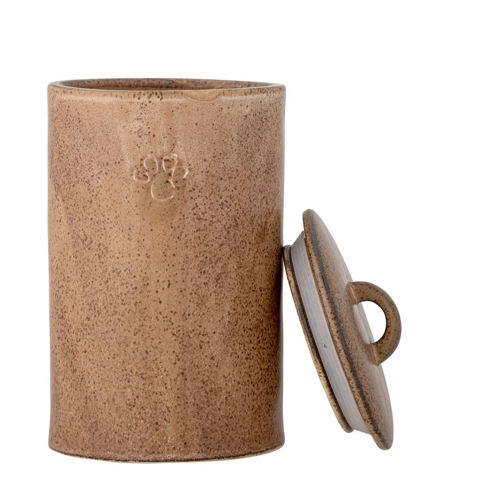 Blooming ville Buddy Jar mit Deckel, Braun, Stone wear