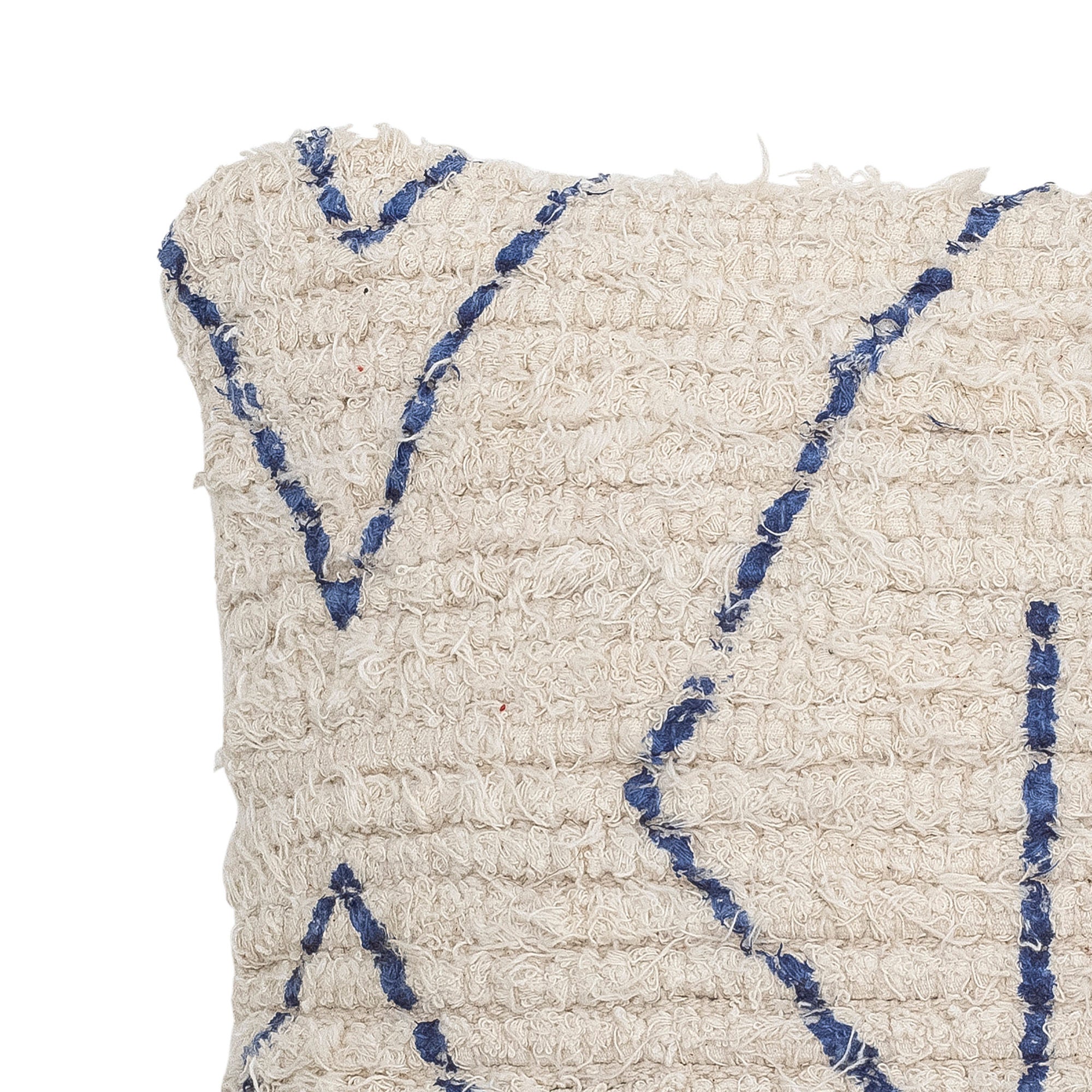 Creative Collection Fatou Coussin, Bleu, Coton