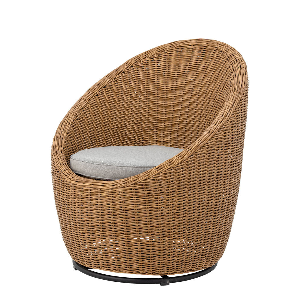 Bloomingville Roccas Loungestoel, Bruin, Polyrattan