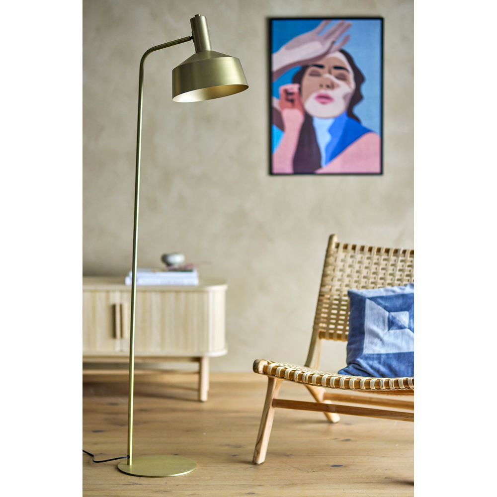 Bloomingville Lissa Vloerlamp, Messing, Metaal